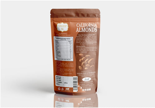 Gold Farms California Almonds 400g | Premium Badam | Healthy Dry Fruits | Rich in Protein & Fiber
